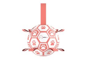 Іграшка для собак Misoko&Co Football Ball, 18.5 см, рожевий