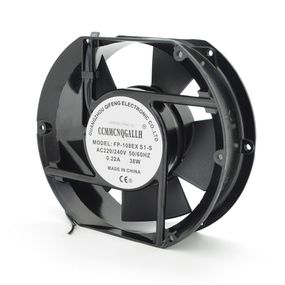 Кулер для охолодження серверних БП FP-108EX-S1-S DC sleeve fan 2pin під паяння - 172*150*51мм, 220V/0,22A, 2600об/хв, 38W