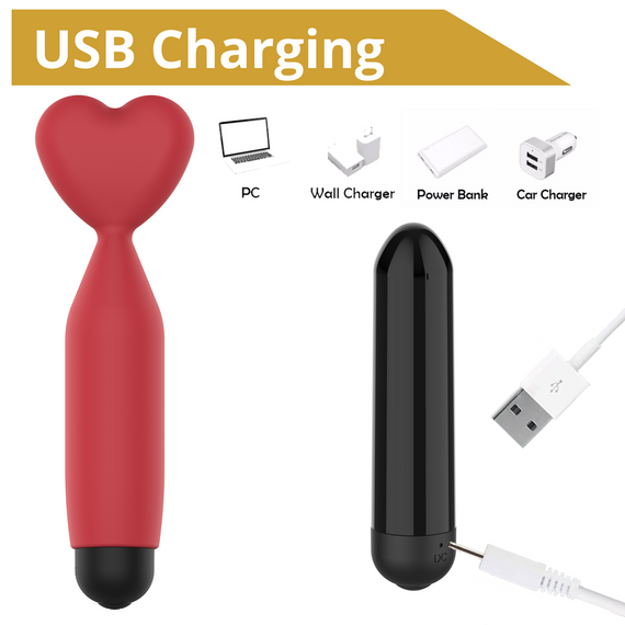 Міні-вібратор - Erospace Sweet Play Mini Heart Vibrator A14 | Зображення 5