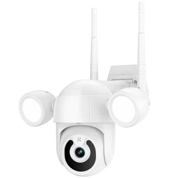 Поворотная уличная WiFi IP камера видеонаблюдения USmart OPC-02w, с прожектором и ИК подсветкой, 3 Мп, PTZ, поддержка Tuya (0194) | Зображення 1