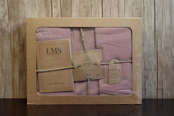 Постільна білизна Limasso Stonewashed Ranforse 200 х 220 см Old Rose | Зображення 5