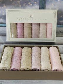 Полотенца Pupilla Elit acik 30х50см Бамбук набор 6шт