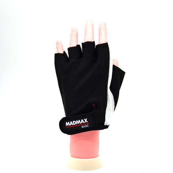 Рукавички для фітнесу MadMax MFG-250 Basic White M | Зображення 1