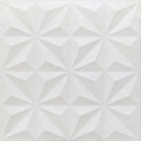 Самоклеюча декоративна настінно-стельова 3D панель зірки 700х700х5мм (116) SW-00000008