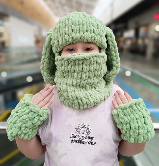 Шапка-балаклава з вушками