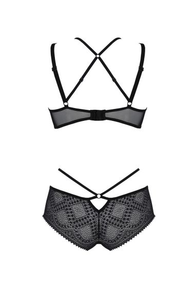 Комплект Passion DROSERA BIKINI black, S/M, бюстгальтер и трусики-кюлоты sexstyle | Зображення 3