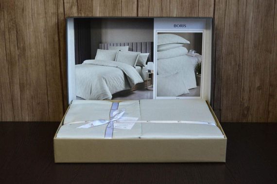 Постільна білизна First Choice Jacquard Satin 200 х 220 см Boris Ice | Зображення 2