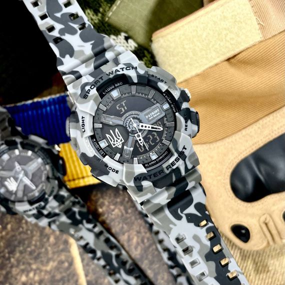 Patriot 005 Тризуб срібло Camo Grey + Коробка. | Зображення 2
