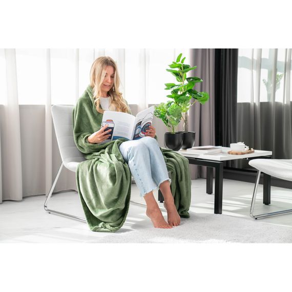 Плед Ardesto Flannel зелений, 160х200 см (ART0209SB) | Зображення 3