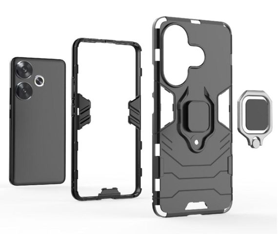 Чохол бампер Primolux Ring Armor для Xiaomi Redmi Turbo 3 / Poco F6 - Black | Зображення 4