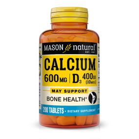 Витаминно-минеральный комплекс Mason Natural Calcium 600 mg Plus Vitamin D3 200 Tabs