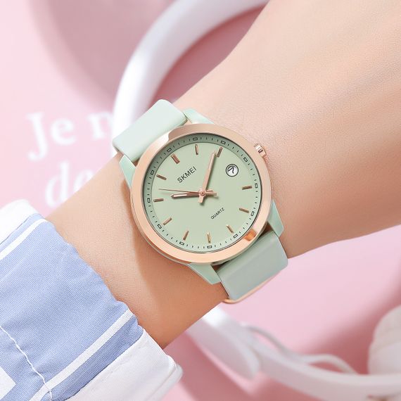Класичний жіночий годинник Skmei 2319GN Green | Зображення 2
