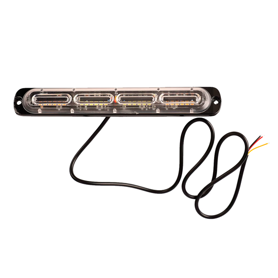 Ходовые огни стробоскоп белый жёлтый свет LED маячок на машину 4D линза 12-24В | Зображення 3