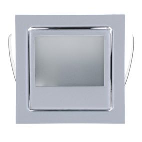 Світильник меблевий точковий квадрат HDL-07-втL10A SILVER G4 20W 12V