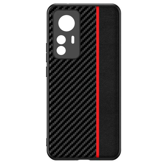 Чохол накладка Primolux CFC для Xiaomi 12 / Xiaomi 12X - Black&Red | Зображення 3