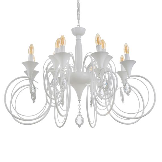 Люстра подвесная классическая E14 40W WH (BKL-719S/12) | Зображення 1