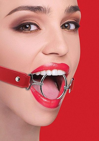 Кляп металеве кільце Ring Gag XL - Red sexstyle | Зображення 1