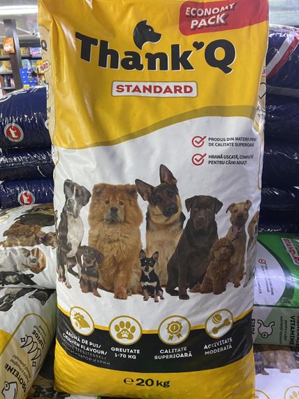 🐶 Сухий корм для собак Thank’Q Standard з куркою, 20 кг (Economy Pack) | Зображення 1