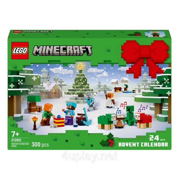 Новогодний адвент календарь ЛЕГО Майнкрафт 2025 Оригинал LEGO Minecraft Advent Calendar 2025