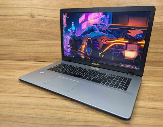 Ігровий ноутбук Asus VivoBook N705F / 17.3" (1920x1080) IPS / Intel Core i7-8565U (4 (8) ядра по 1.8 - 4.6 GHz) / 16 GB DDR4 / 1000 GB SSD + 256 GB SSD / Geforce GTX 1050, 4 GB  / WebCam / TouchID / Windows 10 б/в + Подарунок Бездротова миша USB | Зображення 4