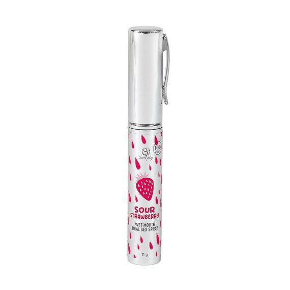 Оральний спрей SOUR STRAWBERRY WET MOUTH ORAL SEX SPRAY Sex Aura