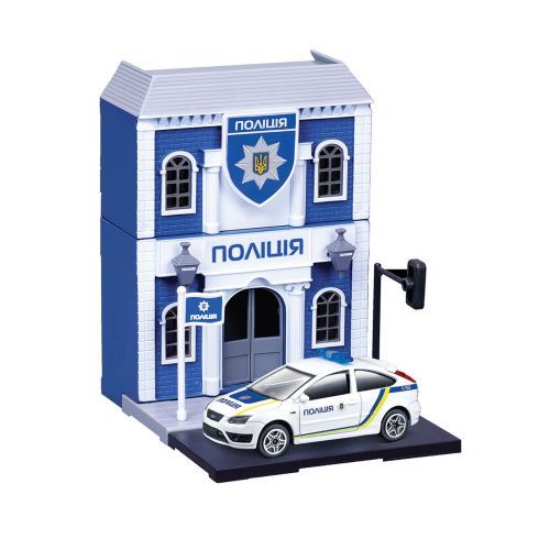 Ігровий набір серії Bburago City - Національна поліція (відділ, автомобіль 1:43)