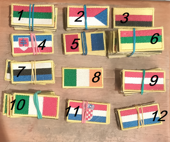 Шеврон прапор на липучці або пришивній No 12