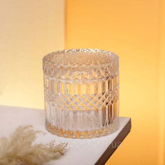 Цукерниця з кришкою я кругла скляна HP-4-100 | Зображення 3