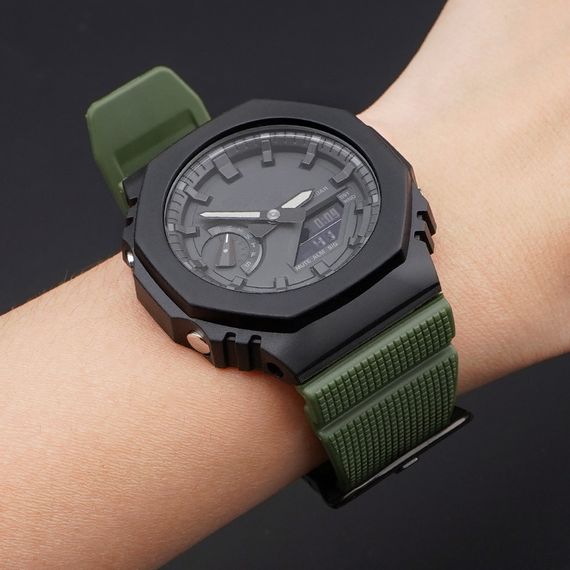 Ремінець для Casio G-Shock GM-2100 B Army Green BK | Зображення 5