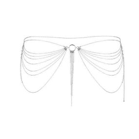 Цепочка трусики или лиф Bijoux Indiscrets Magnifique Waist Chain, украшение на тело, Серебристый