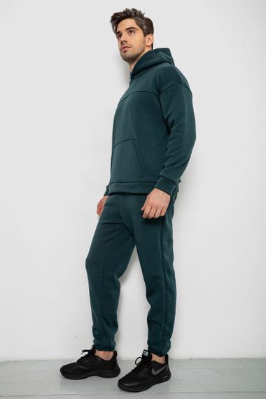Спортивный костюм мужской на флисе, цвет зеленый, 238R029 | Зображення 2