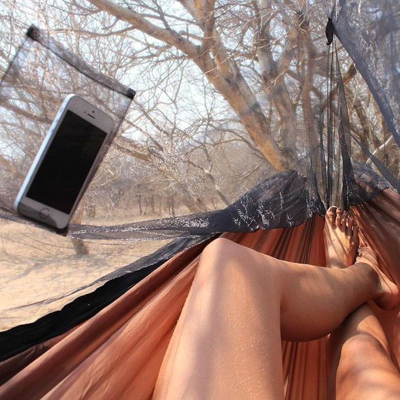 Туристичний гамак з москітною сіткою (240х150см), до 150 кг, A001 / Підвісний гамак для кемпінгу | Зображення 2