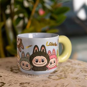 Чашка фарфоровая Labubu 400 (мл) подарочная кружка прикольная чашка для детей на подарок FM-22D