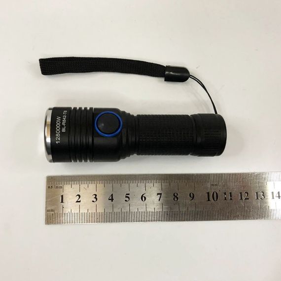 Тактический фонарь на аккумуляторе с юсб, Фонарик на все случаи, Фонарь водозащищенный GI-14 | Зображення 7