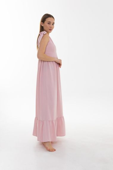 Платье длинное 4Profi  пудровое размер S 26271 | Зображення 3