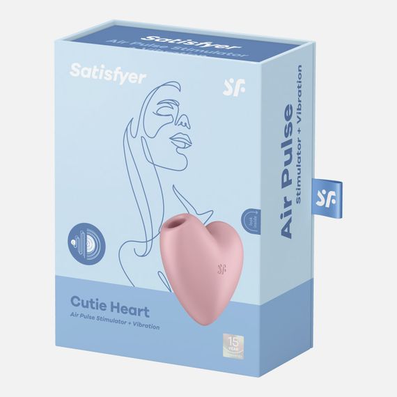 Вакуумний стимулятор для клітора Cutie Heart колір: рожевий Satisfyer (Німеччина) Sex Aura | Зображення 6