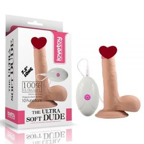 Вибратор с выносным пультом управления 7.5" The Ultra Soft Dude Sex Aura