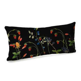 Подушка для дивану оксамитова Суниця 50x24 см (52BP_23M009)