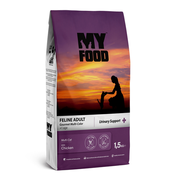 Сухой Корм ​​Myfood Суперпремиум для взрослых привередливых кошек с Курицей 1,5 кг