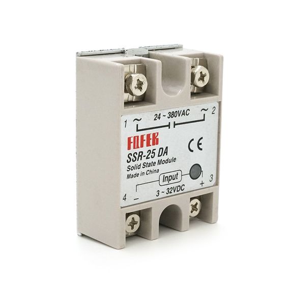 Твердотільні реле FQFER SSR-25DA 25А 24-380VAC