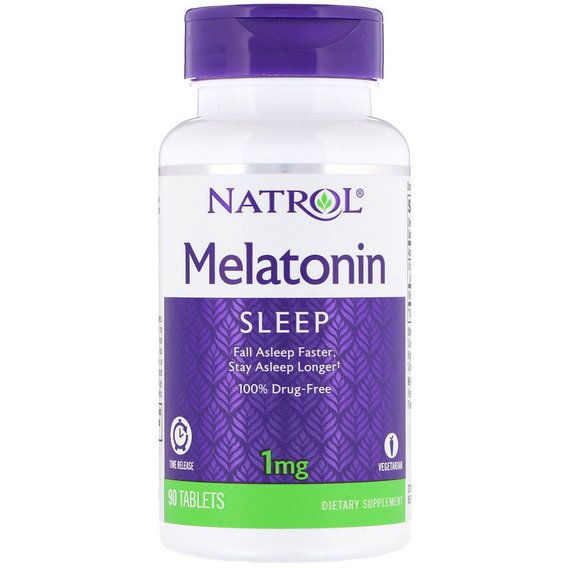 Мелатонін для сну Natrol Melatonin Time Release 1 mg 90 Tabs NTL-00467