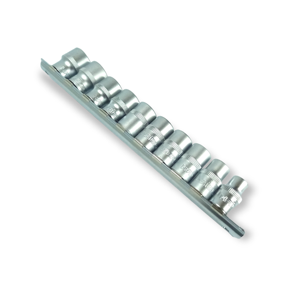 Набір головок торцевих шестигранних 3/8" 8-19мм 10 од. HAISSER (арт.70188) | Зображення 1