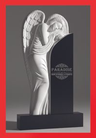 Одинарный эксклюзивный фрезерный памятник из гранита