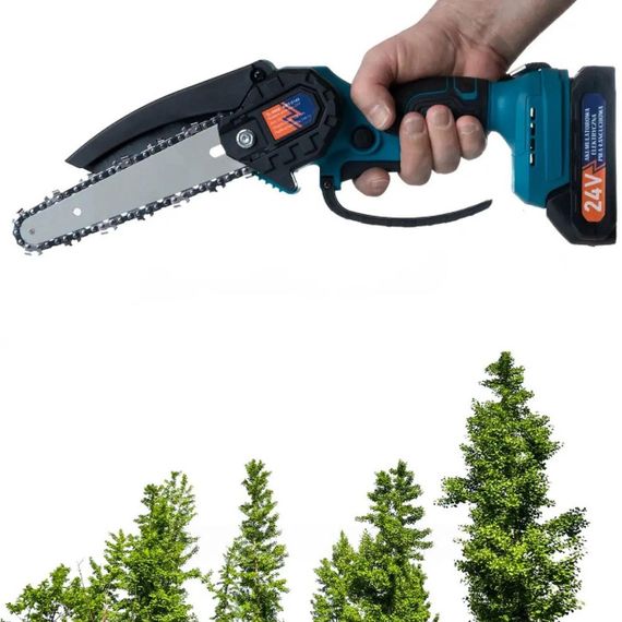 Акумуляторна міні пила 24В, 1500 мАг, з 2-ма акумуляторами та кейсом, TL 0600 / Ланцюгова електропила / Ручна електрична пилка | Зображення 6