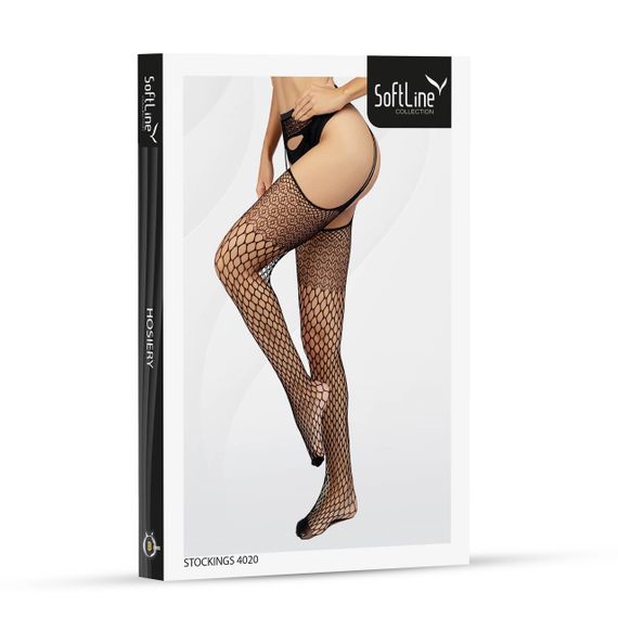 Панчохи - Stockings 4020, black - One Size Sex Aura | Зображення 2