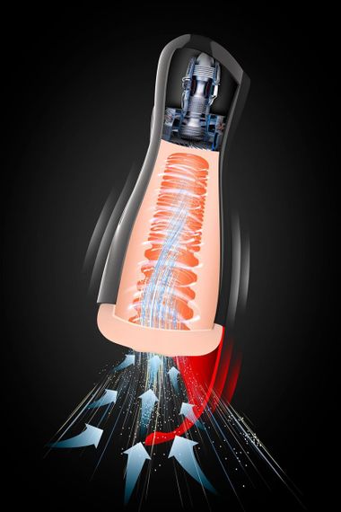 Премиум-вибромастурбатор Real Body - Real Sucking Pussy 2, всасывание, звук, стимуляция промежности | Зображення 6