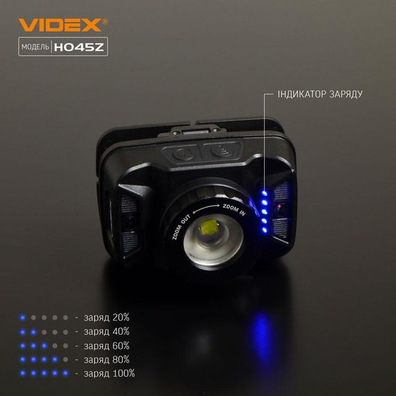 Налобний світлодіодний ліхтарик VIDEX VLF-H045Z 270Lm 5000K | Зображення 8