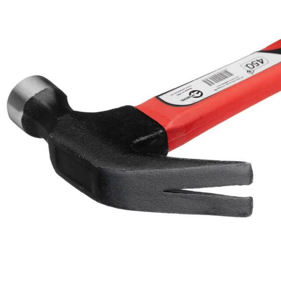 Молоток столярний 450 г ручка з фібергласу INTERTOOL HT-02231 | Зображення 4