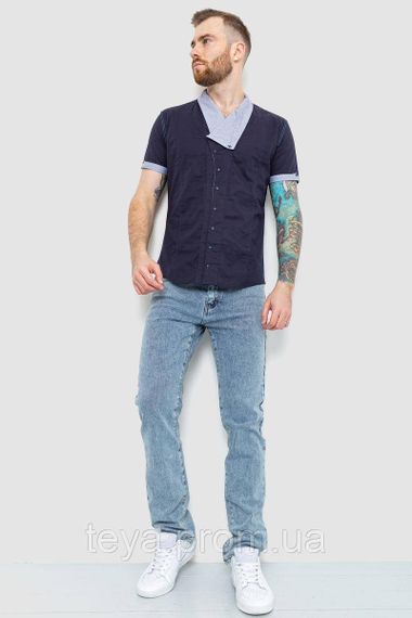 Сорочка чоловіча колір темно-синій розмір M FA_007343 | Зображення 1