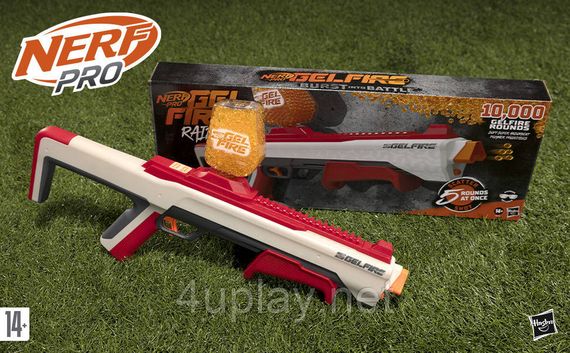 Бластер NERF Gelfire Raid Blaster Дробовик Нерф Про Гельфайр Рейд кульки орбізи Оригінал Hasbro | Зображення 1